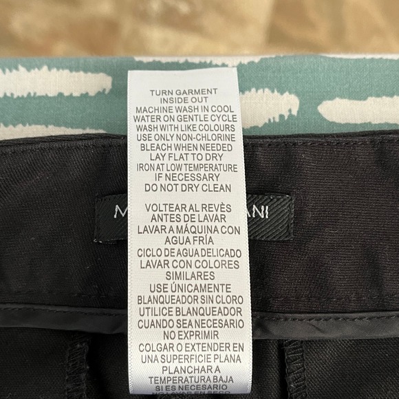 MARIO SERRANI Womens Black‎ Cropped Capri Pants Size 16 Cotton Blend - Picture 6 of 11